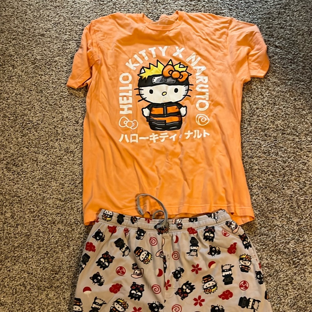 Hello Kitty X Naruto sleepwear XXL